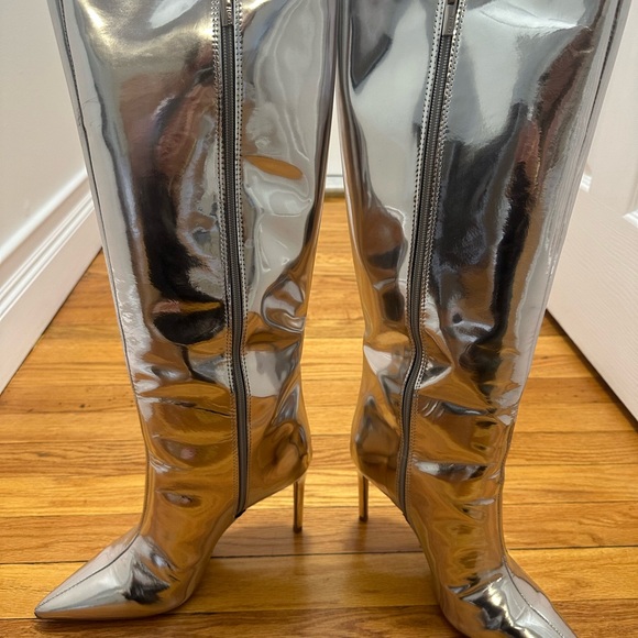 SCHUTZSchutz Maryana silver bootsSize: 8.5*Worn once, like...